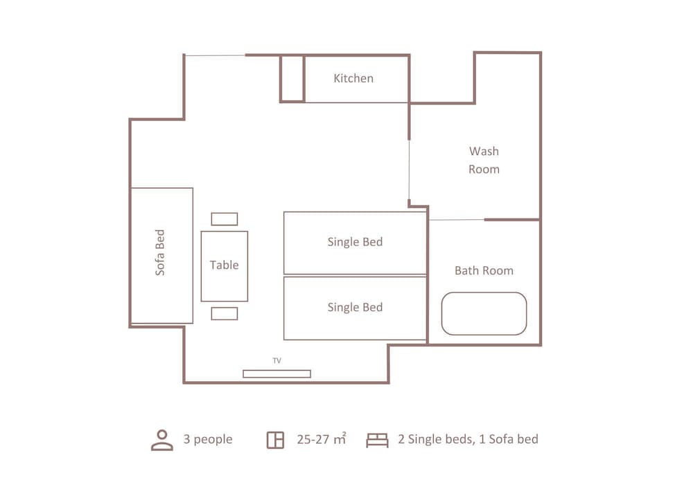 スタンダード ルーム 禁煙 フロアマップ0 | Minn 葛西