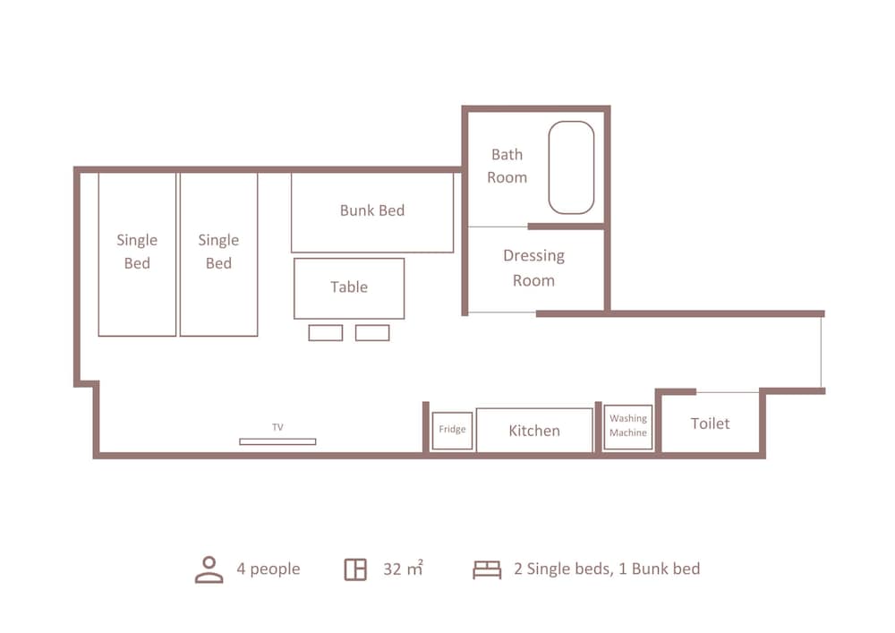 Standard 4Bed 客室0 | Minn 秋葉原