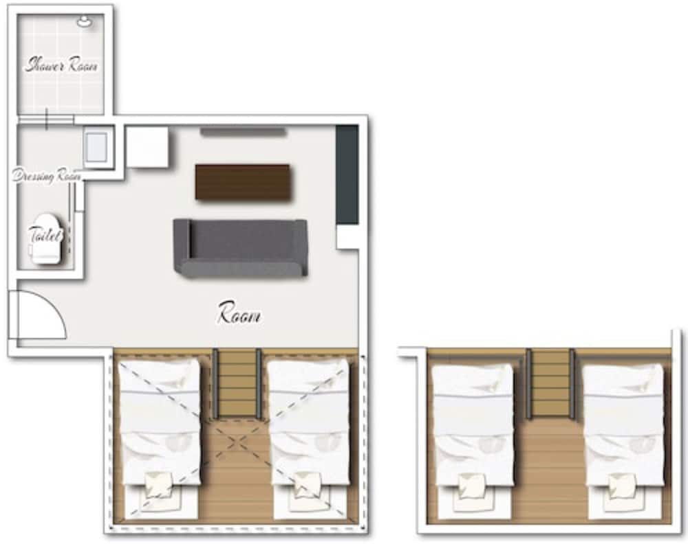 コンフォート 4 人部屋 シングルベッド 4台 禁煙 客室4 | ゾンクホテル春吉