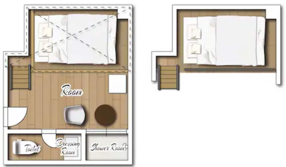 ダブルルーム ダブルベッド 2 台 禁煙 客室4 | ゾンクホテル春吉