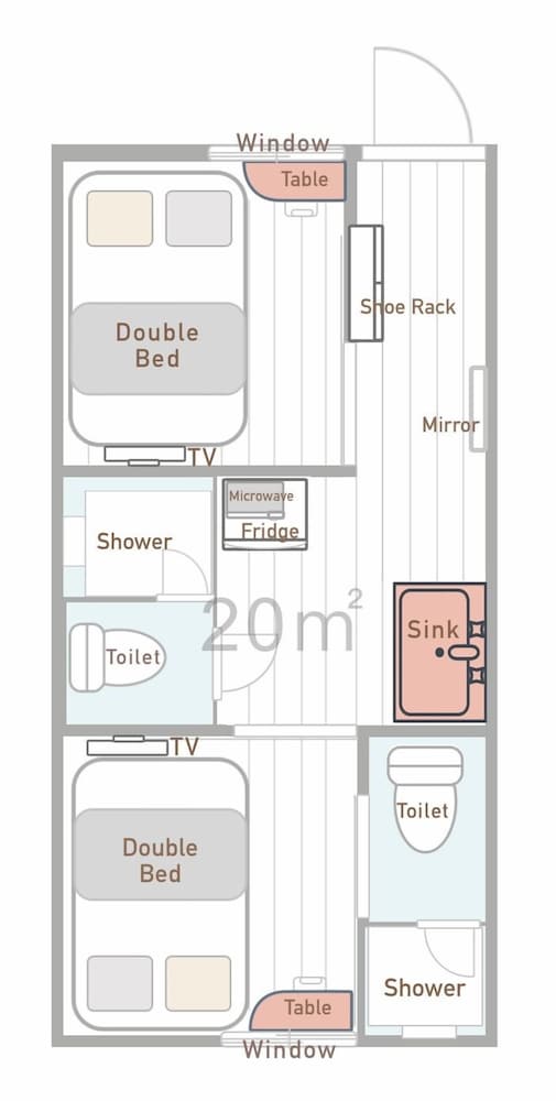 本館 ファミリー ルーム 禁煙 (201) 客室5 | SHINJUKU WARM HOUSE