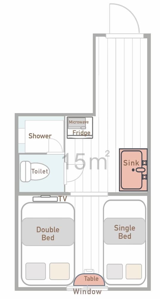 本館 トリプルルーム 禁煙 (202) 客室3 | SHINJUKU WARM HOUSE