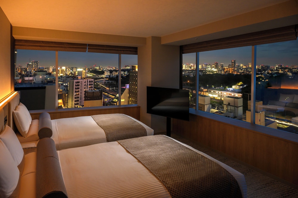 パノラマビューツイン (シャワーブース付) 禁煙 大人定員5名様 部屋からの景観1 | アートホテル日暮里 ラングウッド