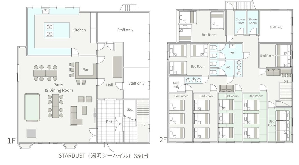 一棟貸し 禁煙 客室12 | 【最大 29 人】500㎡ ｜ダーツ & ビリヤード & カラオケ｜駐車スペース 5 台分