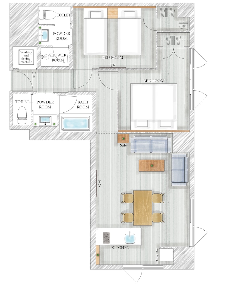 スーペリア 2 ベッドルーム スイート 客室2 | MIMARU SUITES 京都四条