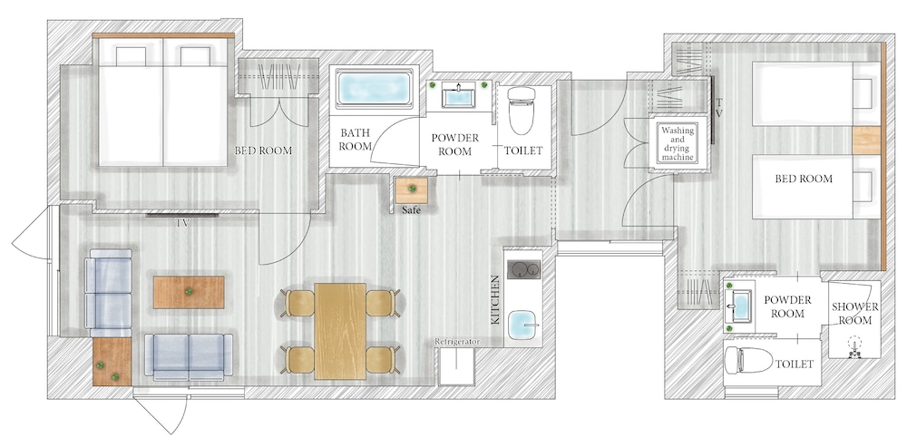 スーペリア 2 ベッドルーム スイート 客室3 | MIMARU SUITES 京都四条