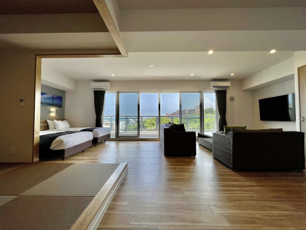 パーシャルオーシャンビュー デラックス·スイートコンド 禁煙 客室7 | コーラルパレス恩納 by サンセットアベニュー