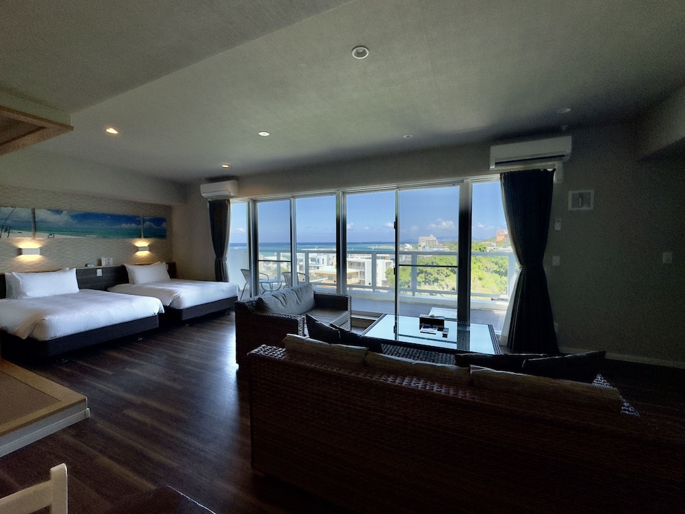 パーシャルオーシャンビュー デラックス·スイートコンド 禁煙 客室25 | コーラルパレス恩納 by サンセットアベニュー