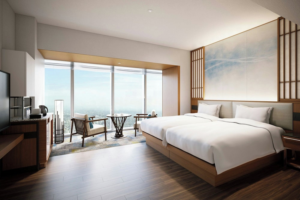 デラックス ルーム シングルベッド 2 台 クラブラウンジ利用可 | 大阪マリオット都ホテル