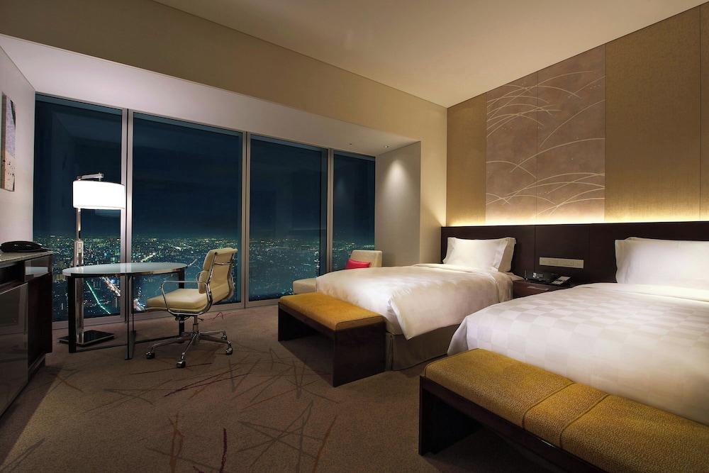 デラックス ルーム シングルベッド 2 台 シティビュー 客室3 | 大阪マリオット都ホテル