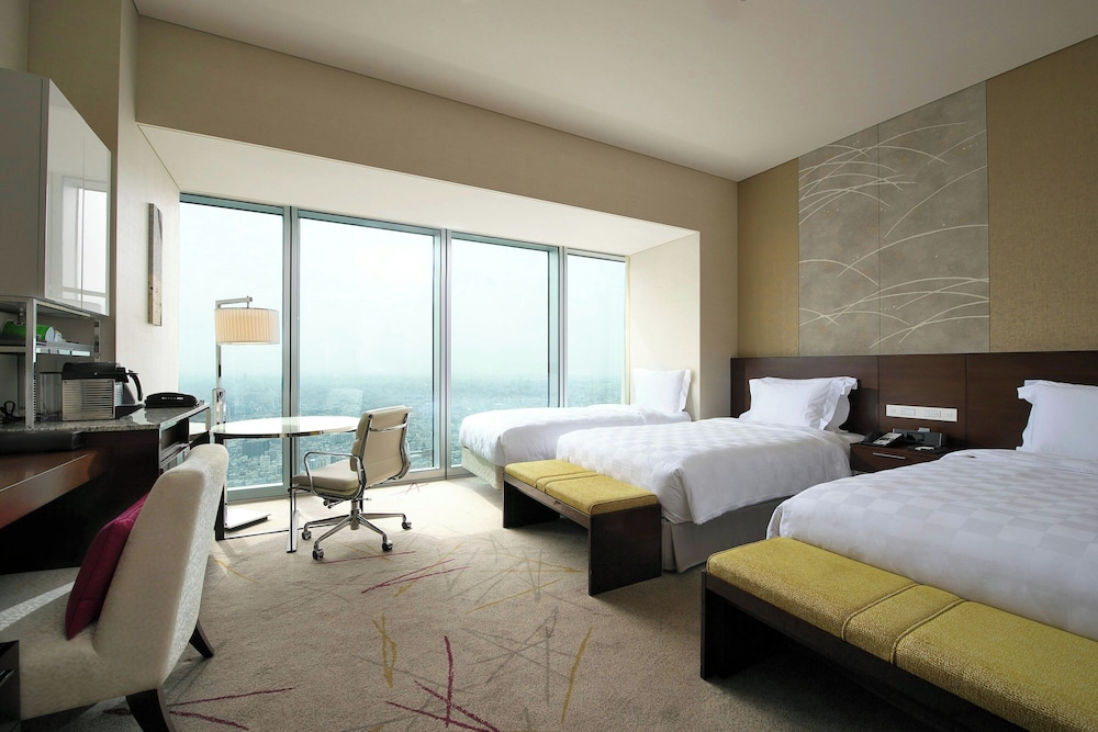 デラックスルーム シングルベッド2台 エキストラベッド1台 禁煙 シティビュー | 大阪マリオット都ホテル
