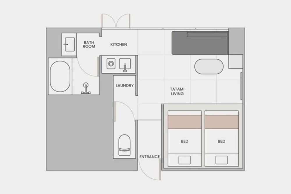 スーペリア ツインルーム 禁煙 リビング エリア0 | fav 熊本