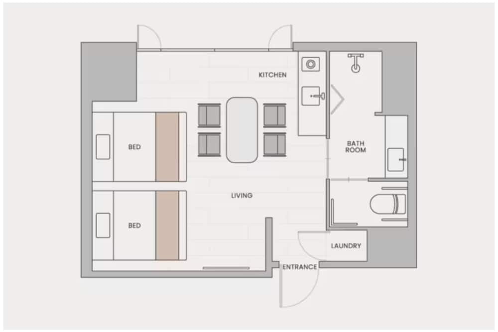 ユニバーサルルーム 禁煙 リビング エリア0 | fav 熊本