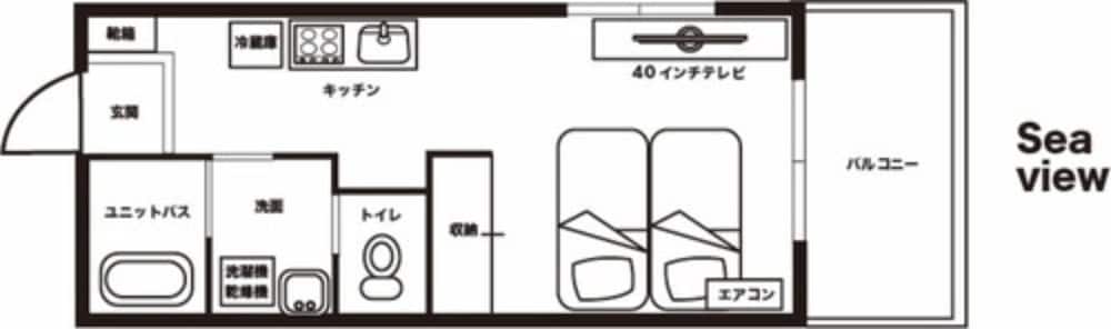 シービュールーム 禁煙 フロアマップ0 | Blue Entrance