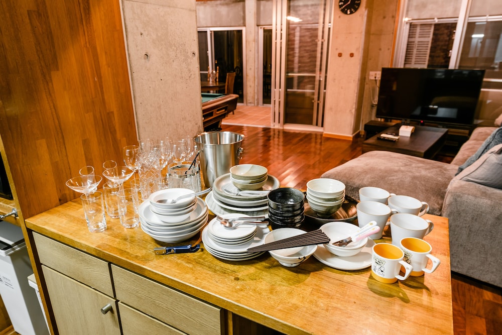 Pine House in Ginoza 一棟貸し, 禁煙 (ビーチフロント) 専用簡易キッチン5 | Pine House in Ginoza