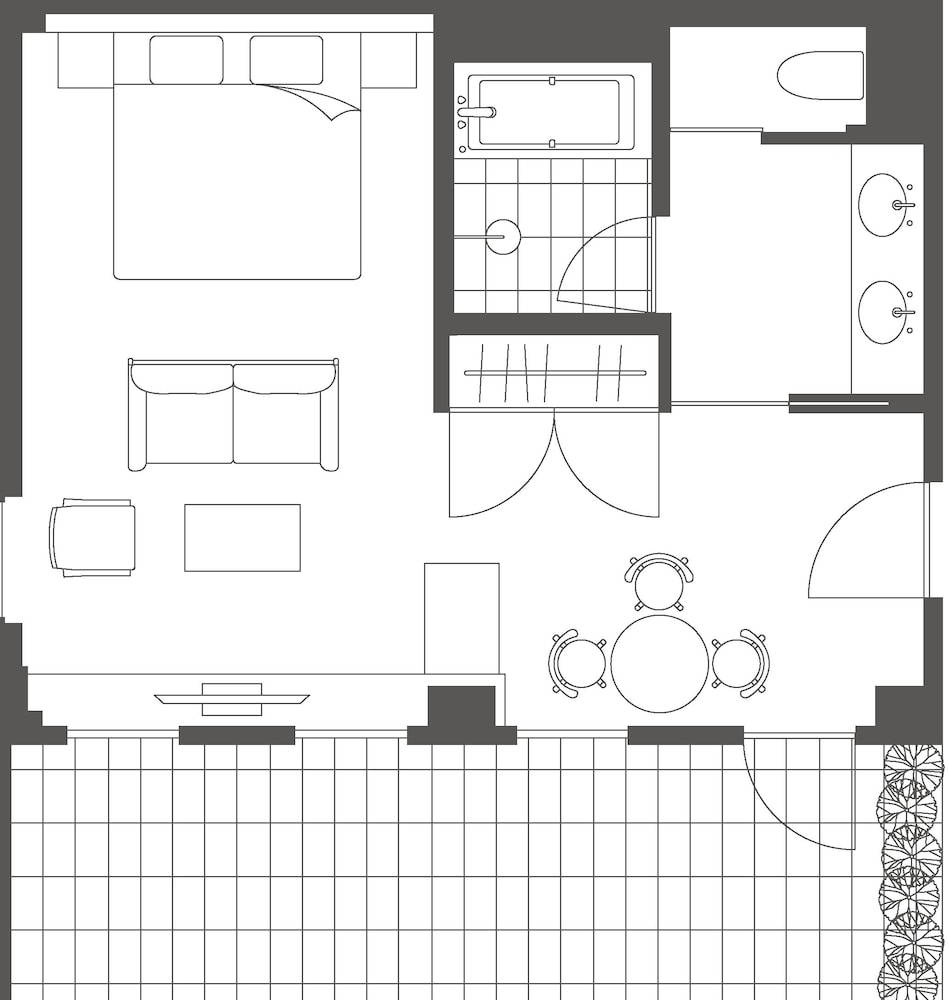 バルコニーキング ラウンジ利用込 (旧任天堂本社社屋) 禁煙 客室1 | 丸福樓