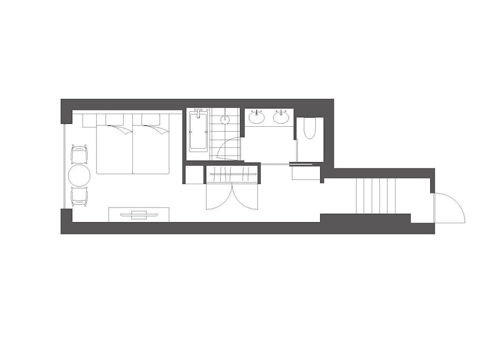 スタンダードツイン ラウンジ利用込 (安藤忠雄氏デザイン) 禁煙 客室7 | 丸福樓