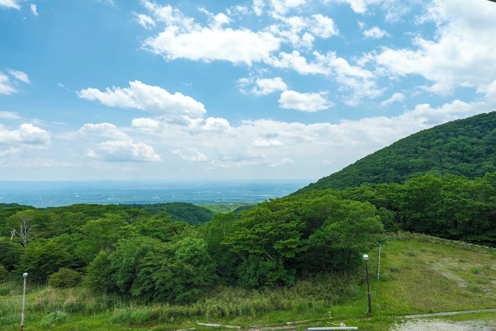 [禁煙] 和室10畳 (ベッド2台) 部屋からの景観0 | ほったらかしの宿 ゆうふり那須高雄温泉ロッジ