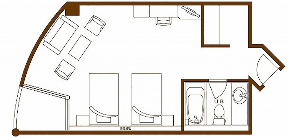 プレミアム ツインルーム 禁煙 客室4 | ラ・ジョリー元町