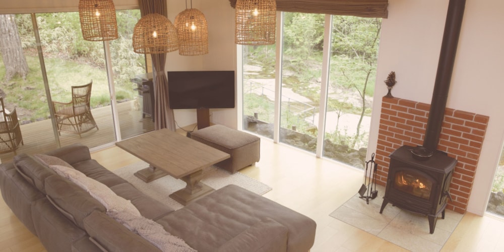 ヴィラ リビング エリア12 | 軽井沢ファニーアワーズ