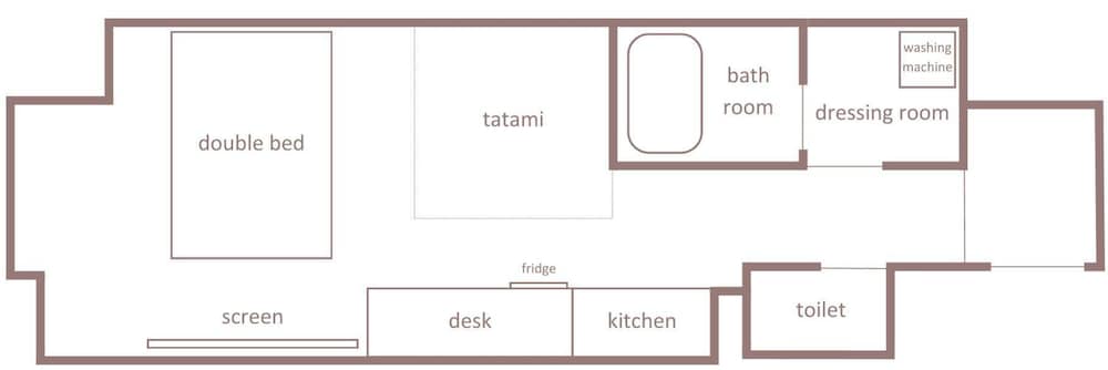 スタンダード ダブルルーム フロアマップ0 | Minn 新大阪