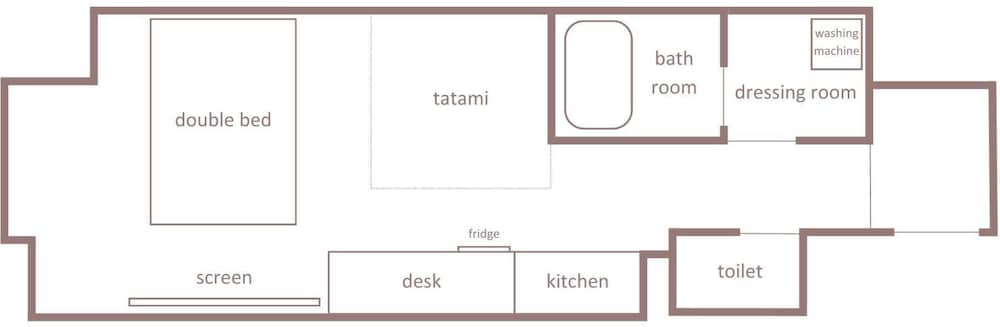 スタンダード ダブルルーム フロアマップ0 | Minn 新大阪