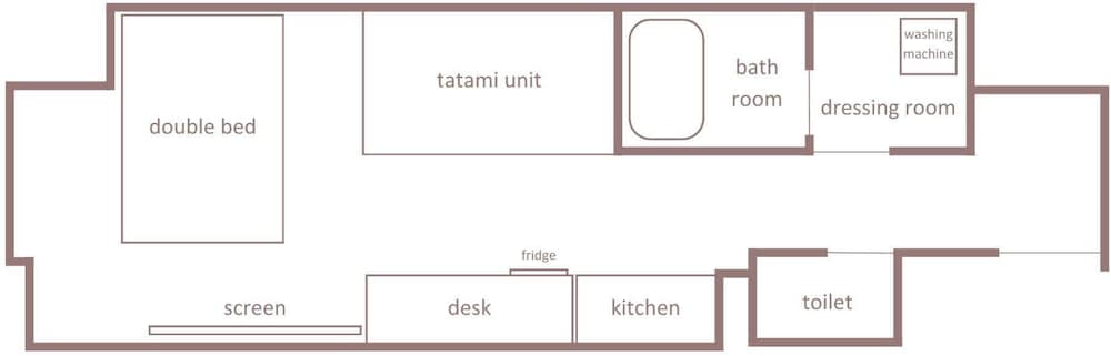 ダブルルーム フロアマップ0 | Minn 新大阪