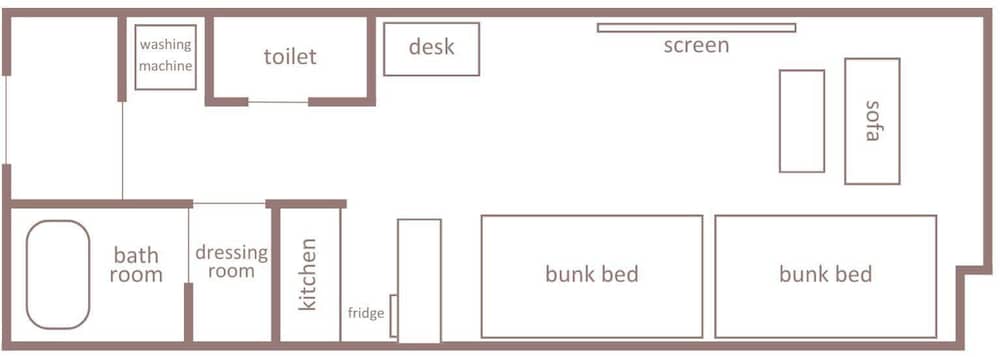 4 人部屋 フロアマップ0 | Minn 新大阪