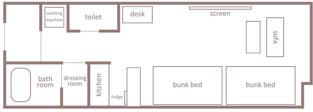 4 人部屋 フロアマップ0 | Minn 新大阪