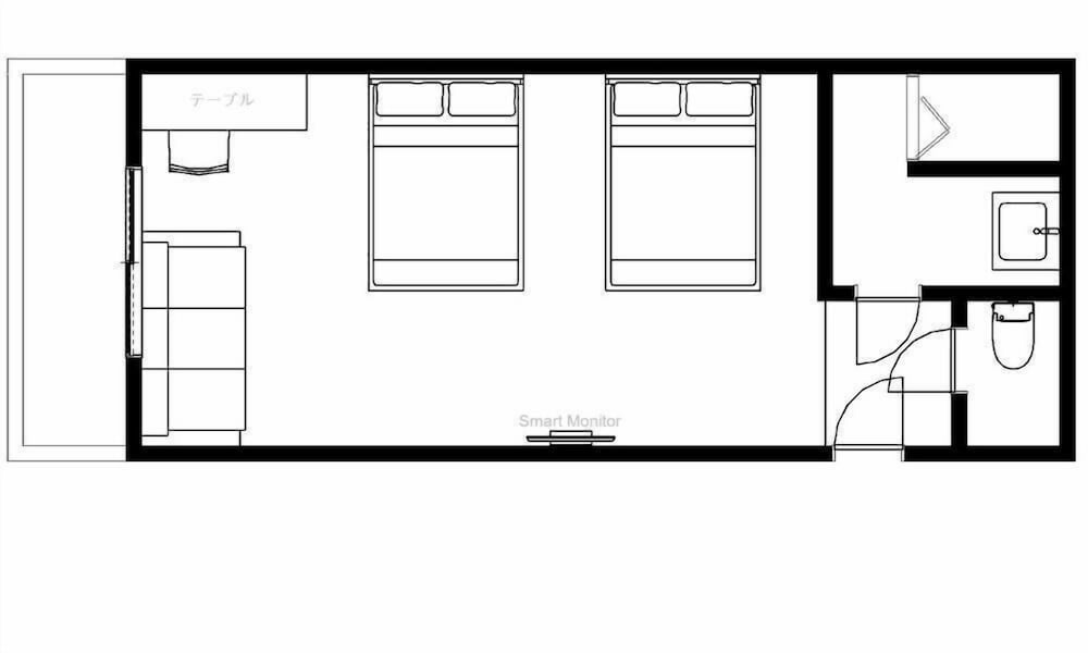 4 人部屋 ダブルベッド 2 台 禁煙 客室3 | BROOKLYN HOTEL