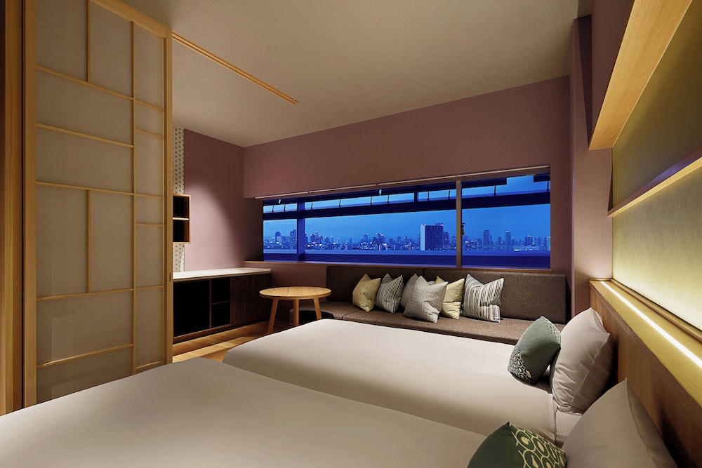 スタンダード ツインルーム ベッド (複数台) 禁煙 シティビュー | OMO7 大阪 by 星野リゾート