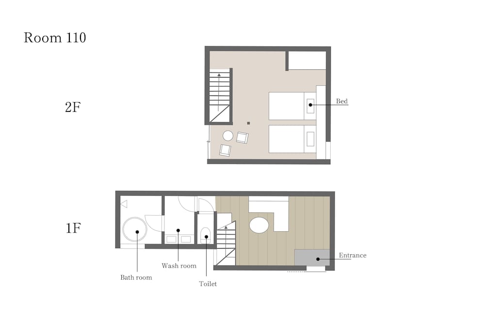 110 別館 · 上原屋 半露天風呂 禁煙 客室4 | BYAKU Narai