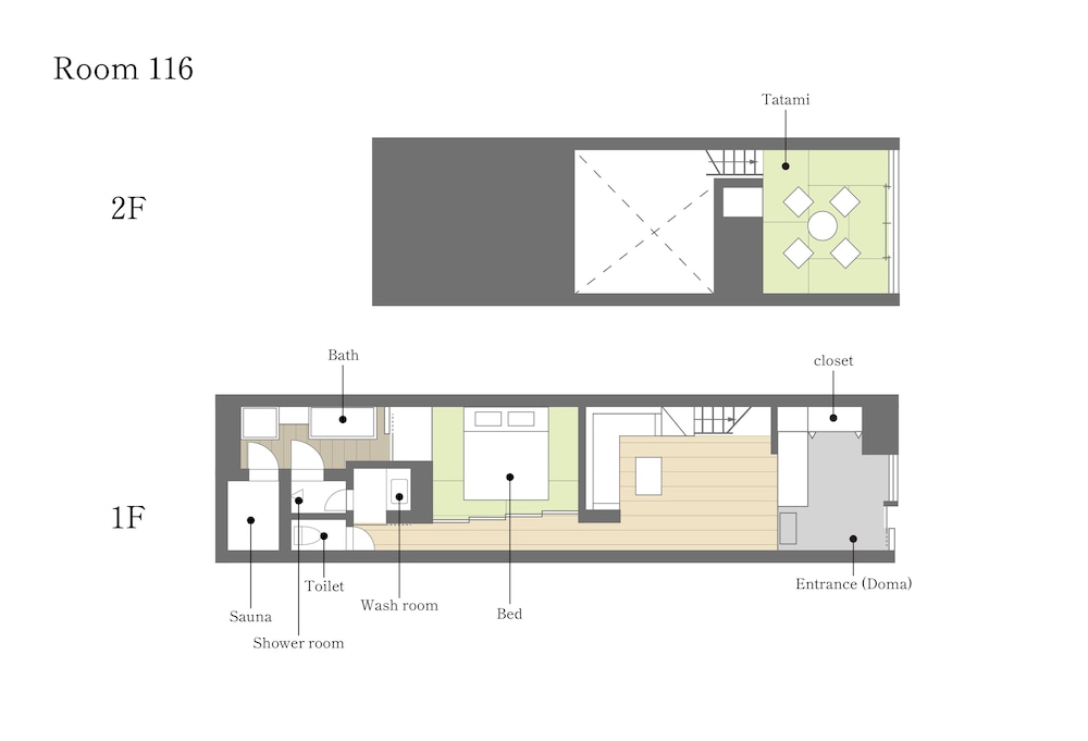 116 別館 · かね上屋 プライベートサウナ 禁煙 客室9 | BYAKU Narai