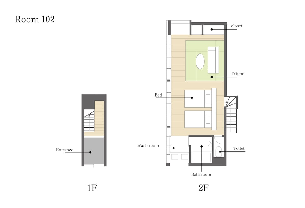 102 本館 · 歳吉屋 禁煙 客室4 | BYAKU Narai