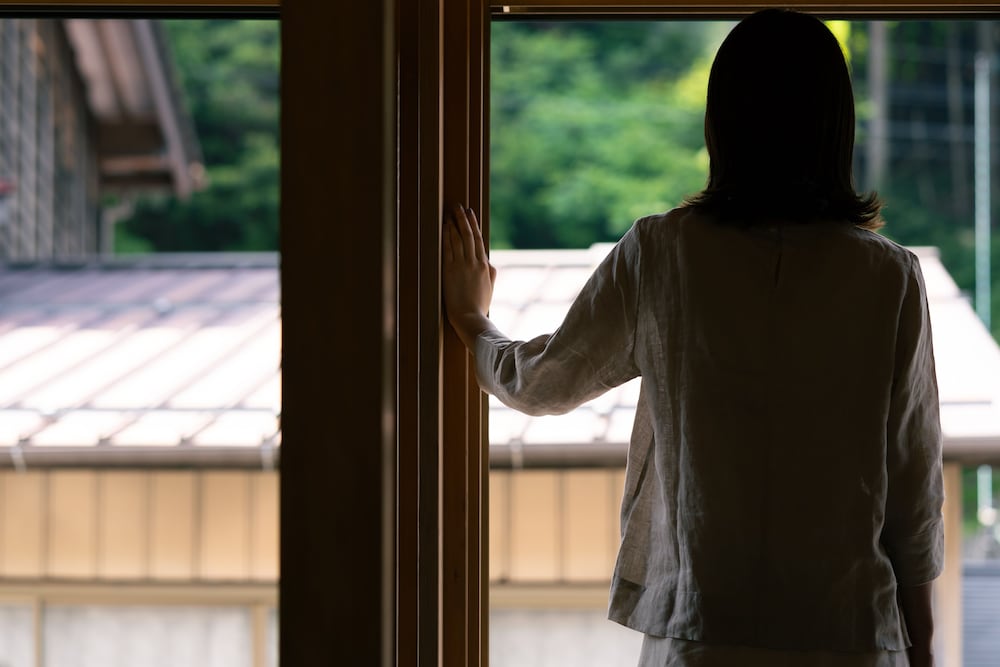 113 別館 · 島茂屋 半露天風呂 禁煙 部屋からの景観2 | BYAKU Narai