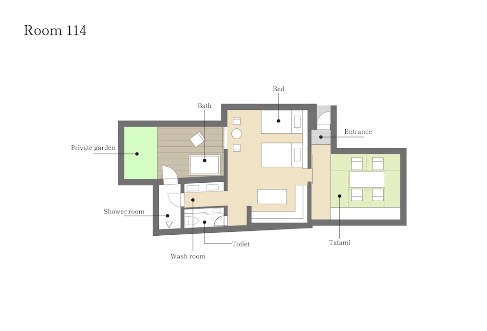 114 別館 · 島茂屋 半露天風呂 禁煙 客室6 | BYAKU Narai