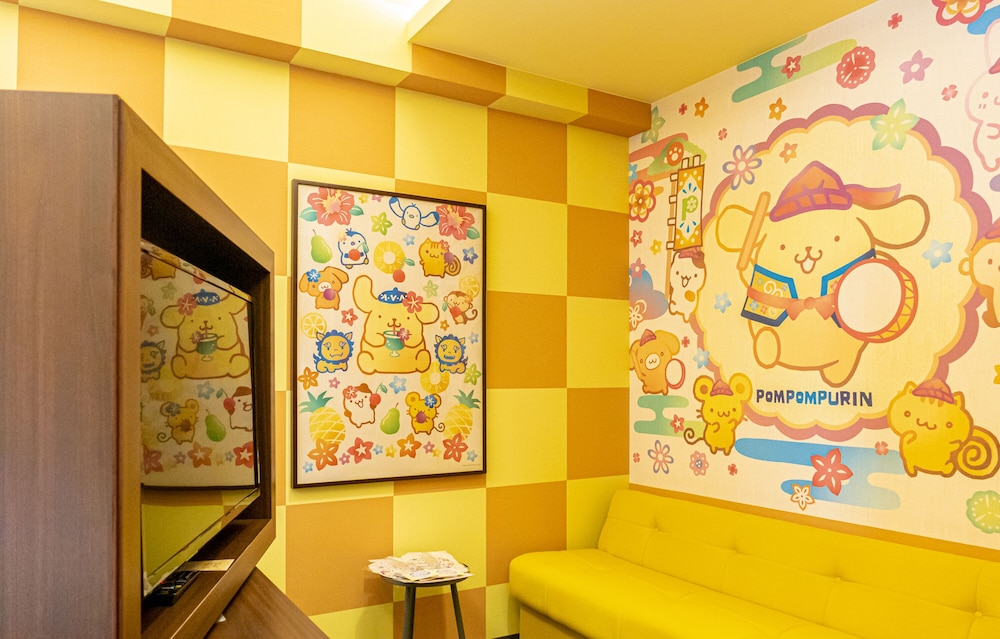 デラックスツイン 禁煙 - ポムポムプリン リビング エリア0 | ホテル 沖縄 with サンリオ キャラクターズ