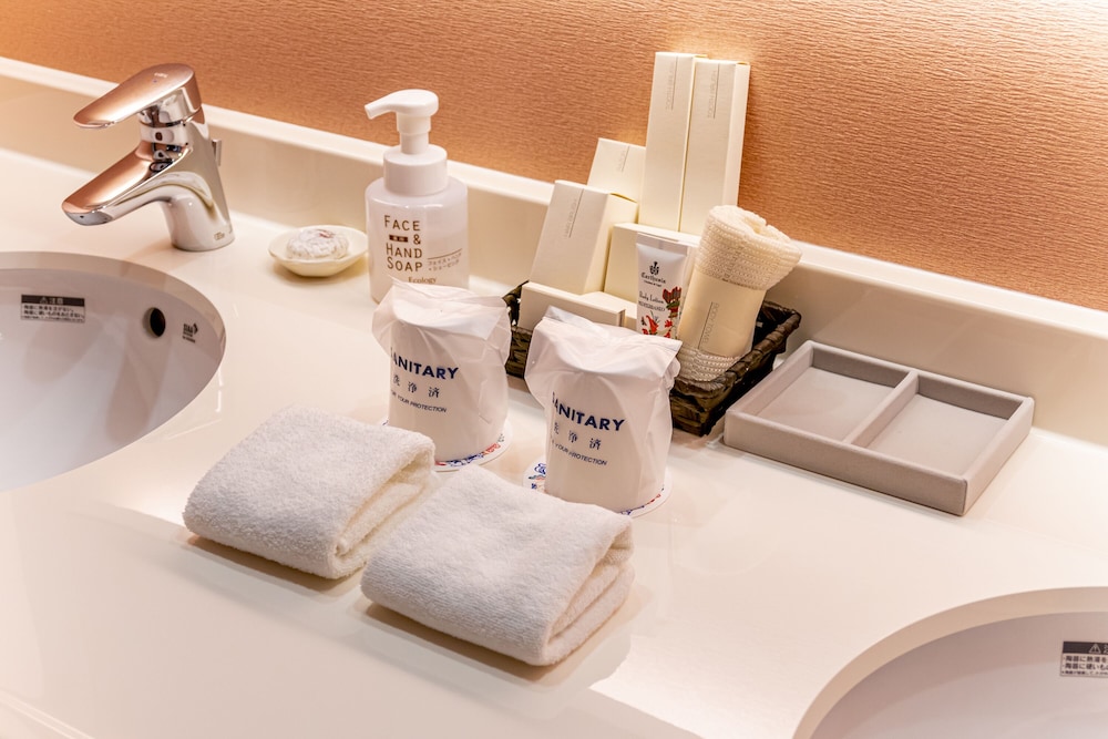 デラックスツイン 禁煙 - マイメロディ バスルームの設備0 | ホテル 沖縄 with サンリオ キャラクターズ