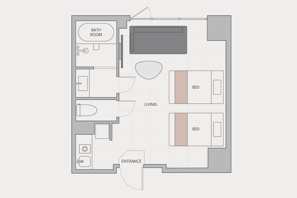スーペリアツインwithヘラルボニー 禁煙 客室の設備とサービス0 | fav 函館