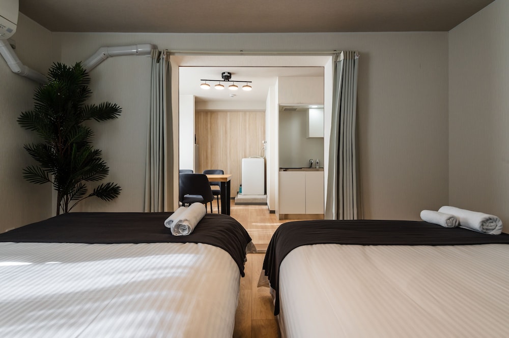 セミダブルツイン (キッチン/シャワー/トイレ付)エレベーターなし 207室 禁煙 専用簡易キッチン0 | HALE HOTEL