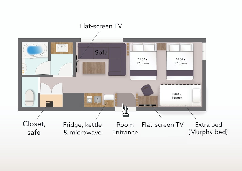 シグネチャーリビングダブル 禁煙 フロアマップ0 | ORI 六角