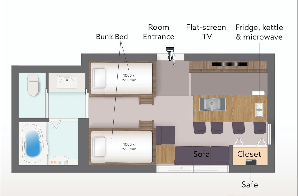 シグネチャーグループダイニング 禁煙 フロアマップ0 | ORI 六角