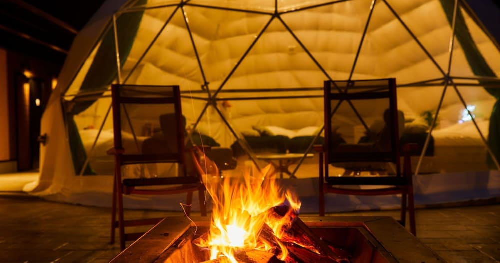 デラックス ルーム 禁煙 テラス / パティオ0 | 全室富士山ビュー ビジョングランピングリゾート山中湖