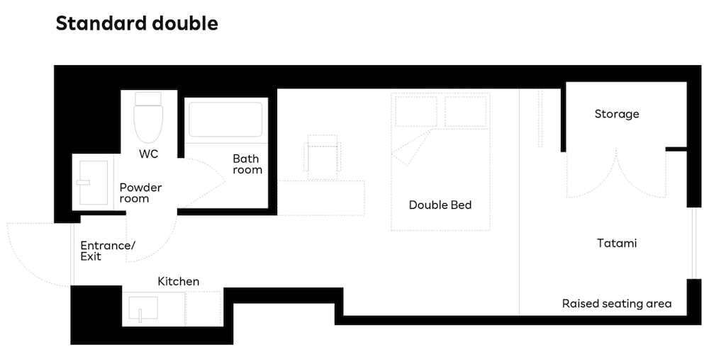 スタンダード ダブルルーム ベッド (複数台) 客室6 | Rakuten STAY 小倉駅前