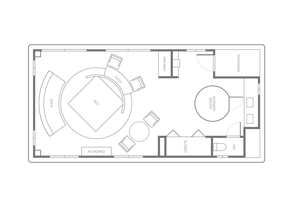 ラグジュアリー ダブルルーム シービュー 客室4 | PETALS TOKYO - Floating Hotel