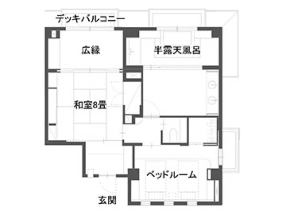 特別室　明神 - 懐石コースの夕食と和定食の朝食（ともに魚介類が中心）の1泊2食付 客室3 | 箱根料理宿弓庵