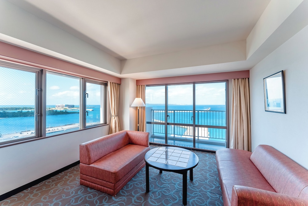 [禁煙] コーナー·デラックスツイン オーシャンビュー 部屋からの景観0 | ホテルアトールエメラルド宮古島