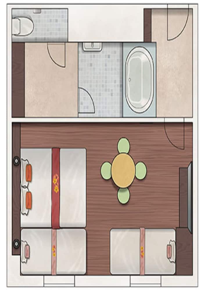 トリプルルーム 禁煙 (お酒飲み放題、軽食無料) 客室1 | アンダの森 大阪天王寺タワー