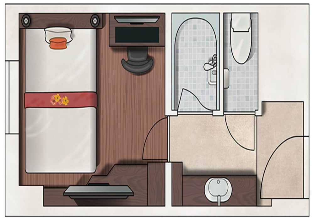 エコノミー ダブルルーム 禁煙 (お酒飲み放題、軽食無料) 客室1 | アンダの森 大阪天王寺タワー