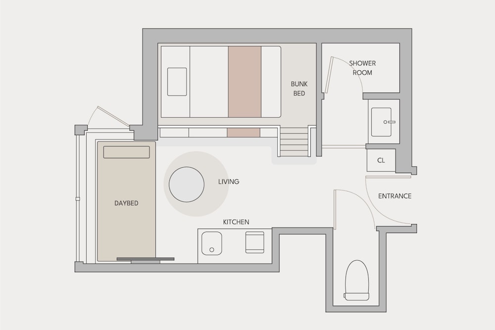 ツーベッドバンクルーム 禁煙 専用キッチン0 | fav 東京両国